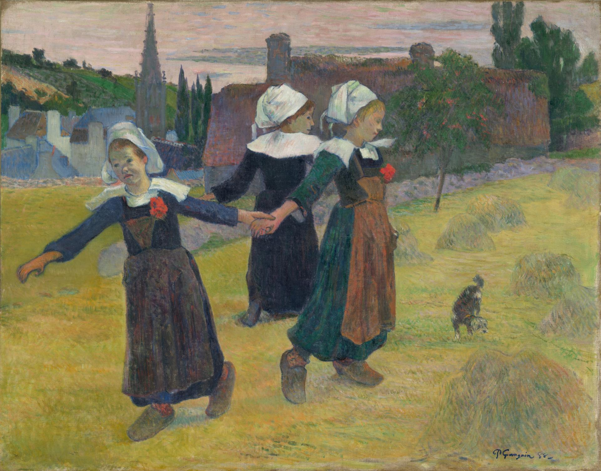 2. 브르타뉴 소녀들의 원무 (Breton Girls Dancing, Pont-Aven)