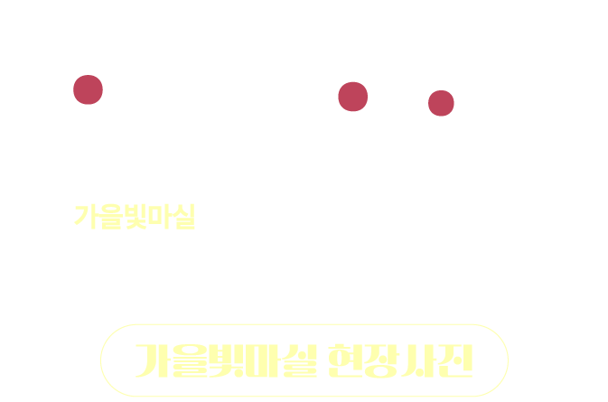 2024 용인야간마실 순간 수집가 가을빛마실 10월 18일(금)/ 19일(토)/ 20일(일)