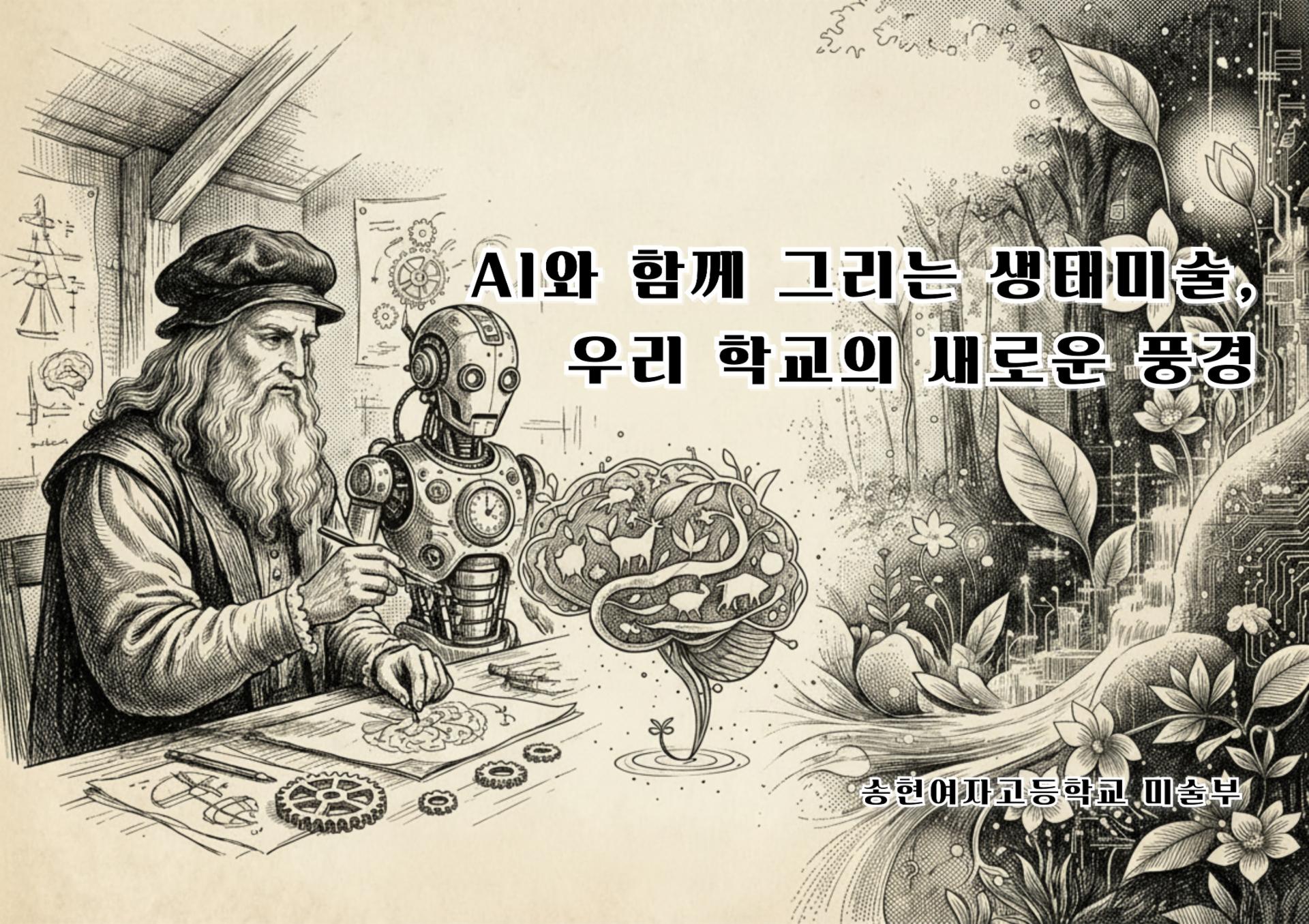 AI와 함께 그리는 생태미술, 우리 학교의 새로운 풍경