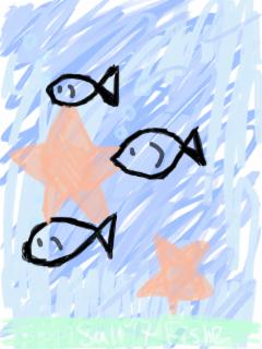 별과 하늘의 물고기