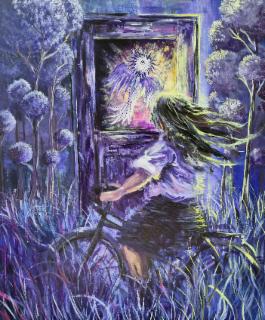 박리아_문의 뒤에서_72.7x60.6cm(20호)_캔버스에 아크릴물감_2026